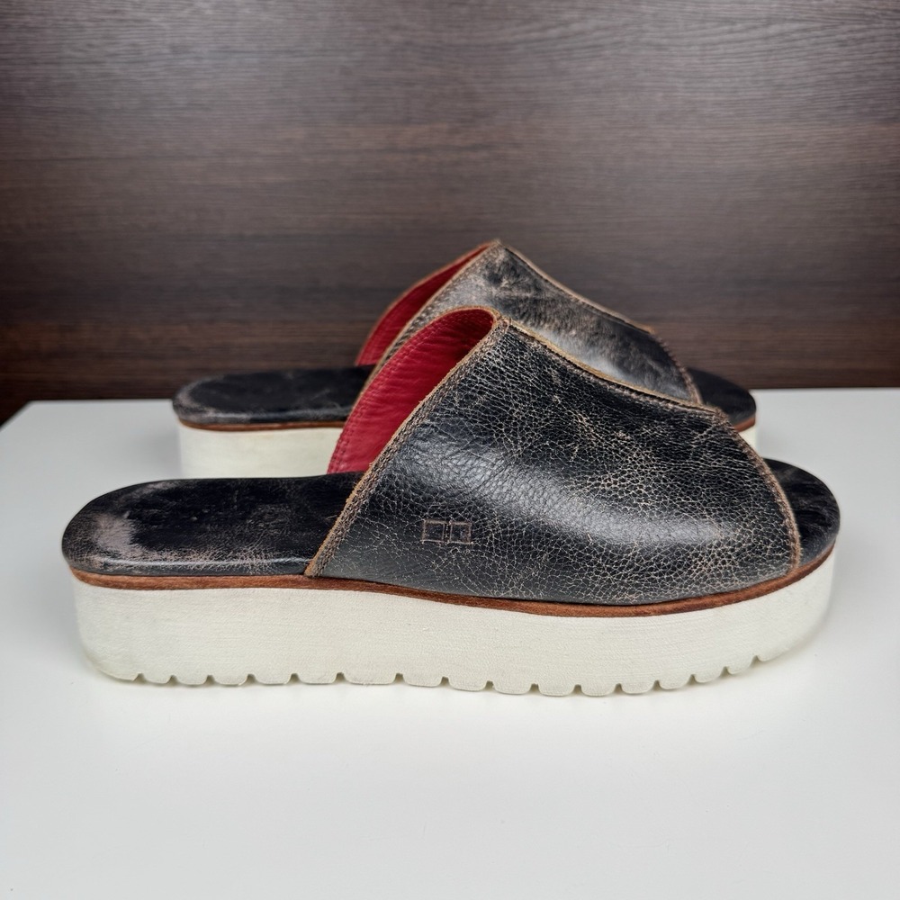 BED|STU Women's FAIRLEE II Platform Leather Slide Sandal Size 11 - Mexico - Picture 6 of 16